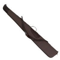 Extra Long Brown Canvas Leather Padded Shotgun Slip Gun Cover Gunslip Sleeve