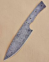 Damascus Steel Hand Made Rain Drop Pattern Chef Knife Blank Blade