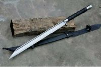 HANDMADE D2 TOOL STEEL HUNTING SEAX KNIFE WITH LEATHER SHEATH