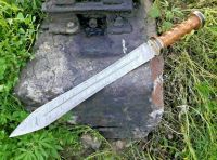 Hand Forged Damascus Steel Gladiator Sword, Damascus Steel Roman sword