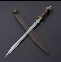 Hand Forged Damascus Steel Gladiator Sword, Damascus Steel Roman sword,
