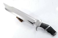 23" CUSTOM HANDMADE D2 TOOL STEEL HUNTING PREDATOR FULL TANG BOWIE MACHETE KNIFE