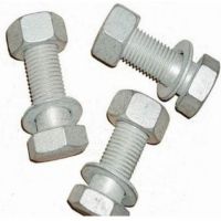 Carbon Steel Hot Dip Galvanized Hex Bolt With Nut And Washer DIN933