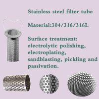 Industrial 304 steel filter system various types of filter perforated tube