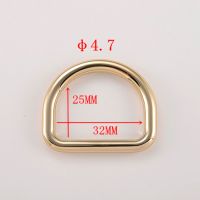 2019 gold bag part zinc alloy d rig meta D ring for belt buckle and luggage