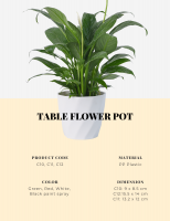 Table plant pot
