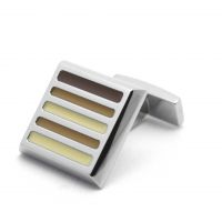 Base metal Cufflink Paladium plating with enamel