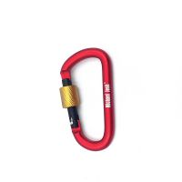 2016 hot selling red rock climbing carabiner with laser logo
