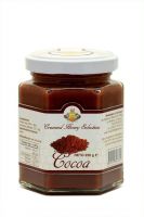 Creamed honey with cocoa flavour