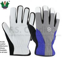 CE Approved Leather Mechanics Gloves