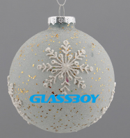 Factory Custom Glass Hot Air Balloon Christmas Hanging Ornament For Xmas Tree Decoration