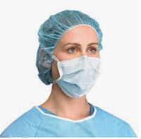 Surgical Mask with Elastic Earloops, 3 ply blue