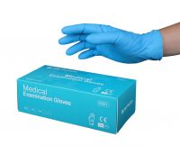 Wholesale Blue Powder Free Non-Medical Nitrile Gloves With High Quality Disposable Nitrile gloves