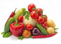 Fresh vegetables and fruits