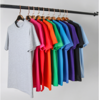 China Manufacture Wholesale Mens Blank 100% cotton Short Sleeve tshirts High Quality Plain Custom Logo Printed Black t shirts