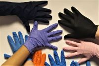 Medical disposable latex surgical powder glove 