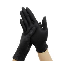 Disposable Black Nitrile Gloves 