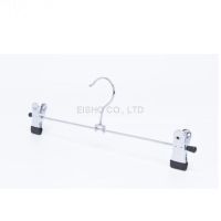 metal hanger for pants hot sale steel wire pants hanger with clips