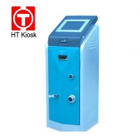 Self service touch screen cash deposit bank kiosk with 80mm thermal printer and safety lock
