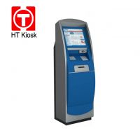 19 inch touch screen self service terminal solution payment kiosk for hospital with A4 paper printer and card reader