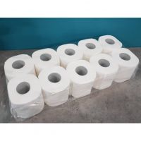 Wholesale bulk wood pulp white toilet tissue paper roll ultra soft toilet paper 