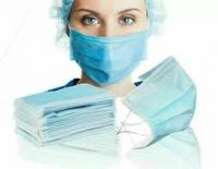Aosen MedTech 3Ply Nonwoven Fabric Material Disposable Blue Ear Wearing Face Mask For Sale 