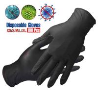 Disposable powder free black PVC examination gloves manufacturers 
