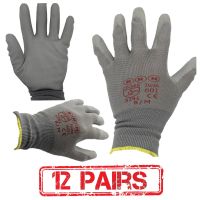 SRSAFETY 18 gauge Nylon PU glove/PU hand phone touch screen gloves