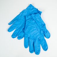 Nitrile gloves printed with logo for food industry