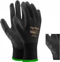 cheap PU coated nylon knitted labor protection gloves 