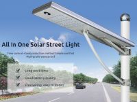 90W All in One Solar Street Lighting System,IP65 Waterproof PIR Motion Sensor Pathway Light
