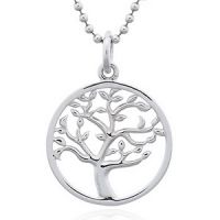 Scattered Tree of Life Silver Plated Pendant