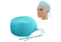 Head Caps Protective Hospital Nurse White Non Woven Non-Woven Disposable Cap 