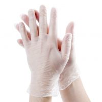 Disposable Latex Powder Free Protective Wholesale Transparent Clear Vinyl PVC Cleaning Gloves For Kitchen Cooking Household 