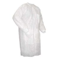 cheap lab gown white nonwoven medical non woven lab coat 