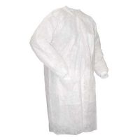 Disposable customize nonwoven sms medical lab coat for sale 