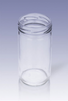 (14oz.) 400ml Clear Glass Jar for Sauces Spices Dressings