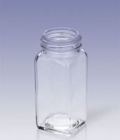 (1.4oz.) 40ml Clear Glass Square Jar for Food Sauce