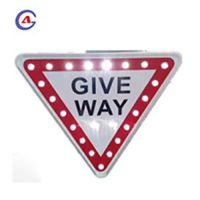 Light Control Traffic Safety Give Way Sign Board