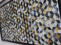 Factory for black and yellow pearl mosaic tiles MSW1011