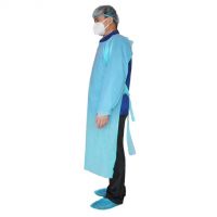 Protective gown with sleeves