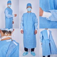 CE,ISO dental disposable non woven SMS isolation pink gown for dental use 