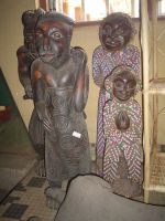 Resin crafts african woman full-body sculpture hand carved african art sculptures 