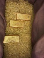 Gold bars and diamonds for offer