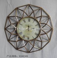 metal wall clock, clock