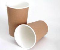 Gn Great Nature 16oz 500ml Double Wall Brown Kraft Paper Coffee Carton Cup