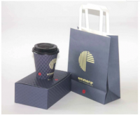 Gn Great Nature 16oz 500ml Double Wall Brown Kraft Paper Coffee Carton Cup