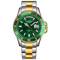 Men's Mechanical Watch Automatic self-winding Formal Style Stylish Luxury Calendar / date / day Stainless Steel Silver / Gold Analog - Golden+Black Gold / Silver / Black Fruit Green