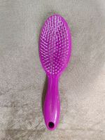 Custom colorful women hair care brush massager soft cushion nylon bristles wet salon use pink round hair brush 