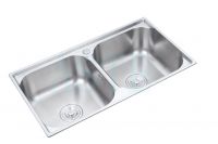 Asia&Pacific Area pressing double bowl stainless steel kitchen sink